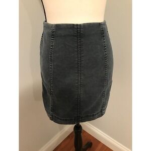Free People Women's Modern Femme Denim Skirt Faded Westminster Blue - Size 2